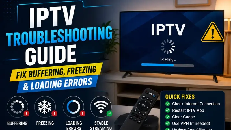 IPTV troubleshooting guide - fix buffering, freezing and loading errors