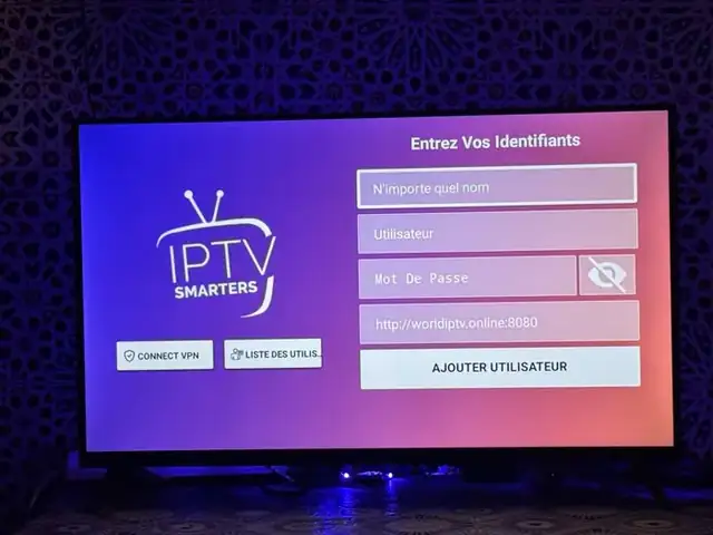 IPTV Smarters Pro login screen for entering your MSS Prime IPTV username and password